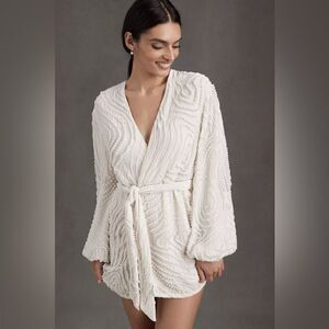 BHLDN retrofête GABRIELLE robe dress PEARL EMBELLISHED